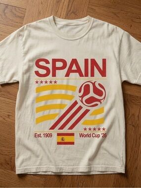 Spain Soccer Shirt white off